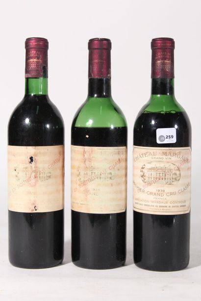 null 1970 - Château Margaux
Margaux Rouge - 1 blle HE et 1 blle B