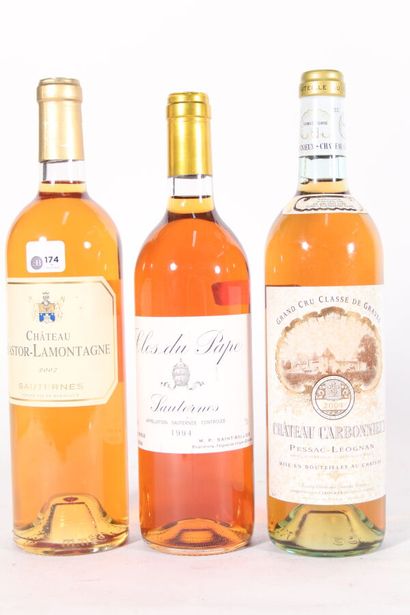 null 2007 - Château Bastor Lamontagne
Sauternes Blanc - 1 blle 
2004 - Château Carbonnieux
Pessac...