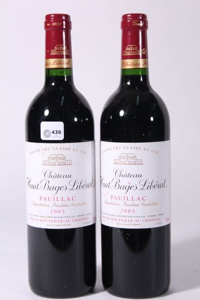null 2003 - Château Haut Bages Libéral
Pauillac Rouge - 2 blles