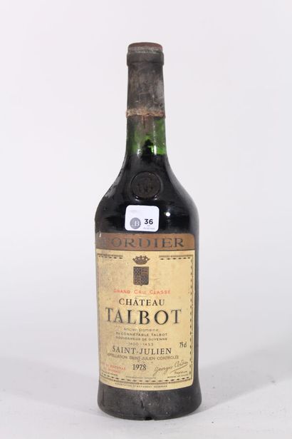 1978 - Château Talbot
Saint-Julien Rouge...