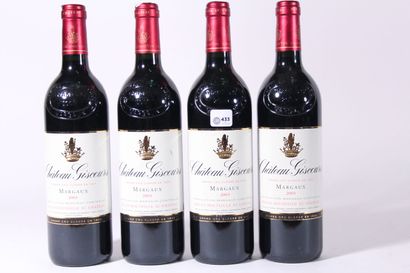 null 2003 - Château Giscours
Margaux Rouge - 4 blles