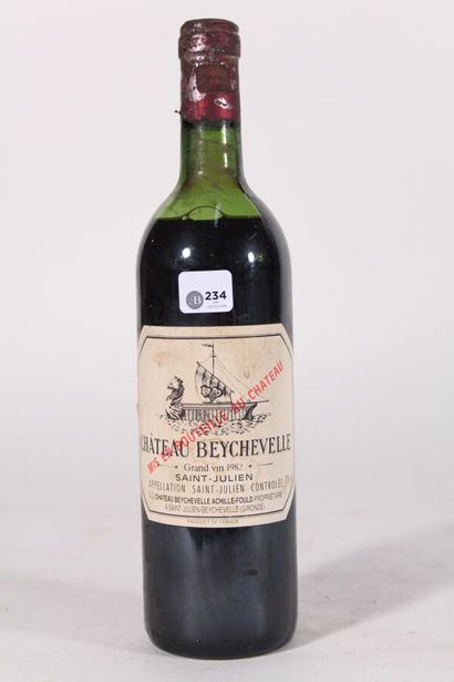 null 1982 - Château Beychevelle
Saint-Julien Rouge - 1 blle (HE et TLB)