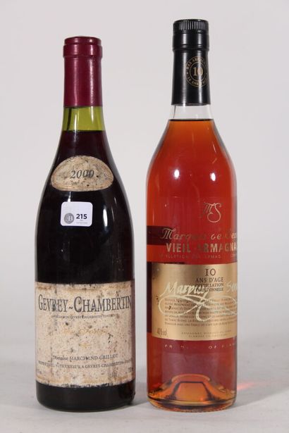 null 2000 - Domaine Marchant Grillot
Gevrey Chambertin Rouge - 1 blle 
 - Marquis...