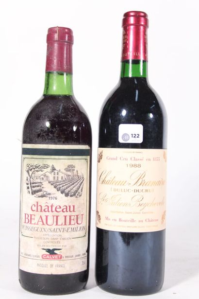 null 1976 - Château Beaulieu
 - 1 blle 
1988 - Château Branaire Ducru
Saint Julien...