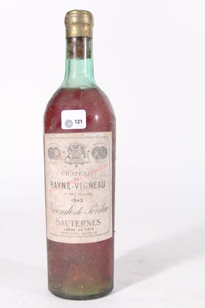 null 1942 - Château Rayne Vigneau
Sauternes Blanc - 1 blle (HE)
