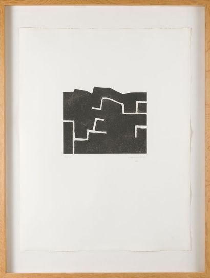 null Eduardo CHILLIDA (1924-2002)
Zeihartu IV, 1973
Etching in black on wove paper...