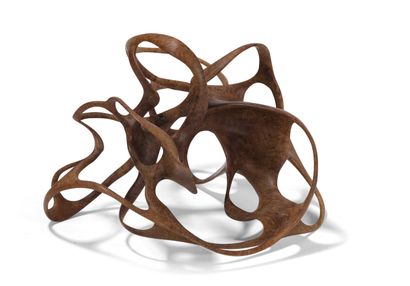null Alain MAILLAND (NÉ EN 1959)
« Ruban de Moebius »
Sculpture. Racine de bruyère.
Monogrammée...