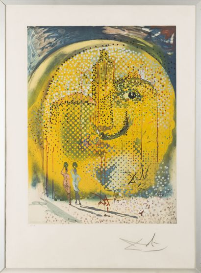 null Salvador DALI (1904-1989)
Sol y Dali, 1967
Lithograph in colors by A. MANARANCHE,...