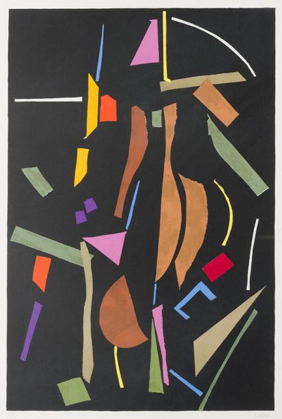 André LANSKOY (1902-1976)
Composition abstraite...