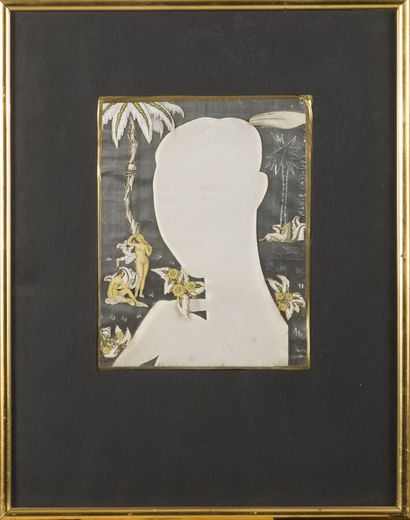 null Marie VASSILIEFF (1884-1957)
Portrait de femme au palmier
Collages, rhodoïd...