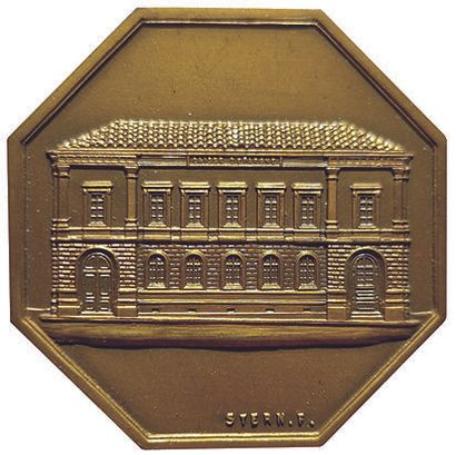 null Copper token. Caisse d'Epargne de Bordeaux. Founded in 1819. Card 1239 (Horn)....