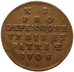 null Flanders. Obsidional coinage. 10 Sols 1708. 3,73grs. Bd.2314. TTB/TTB+