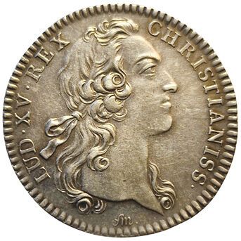 null Louis XV. Batiments du Roi. N.D. Jeton argent. qSUP