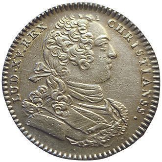 null Louis XV. Artillerie et Génie. N.D. Jeton argent. F.A 1136. qSUP
