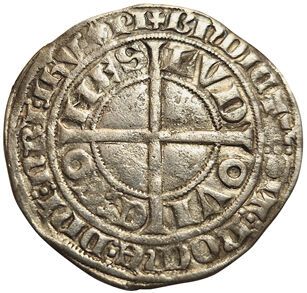 null County of Flanders. Louis de Mâle. 1346-1384. Gros au Lion. 3,22grs. Bd.2230...