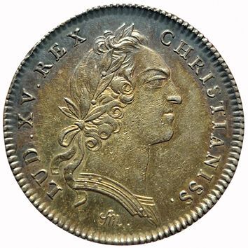 null Louis XV. Silver token. Chamber of Commerce of Bordeaux. 1750. 411. Rare ! ...