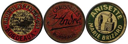 null Timbres-Monnaies. Ensemble de 3 : Chocolat François Bordeaux (Carde 1437a),...