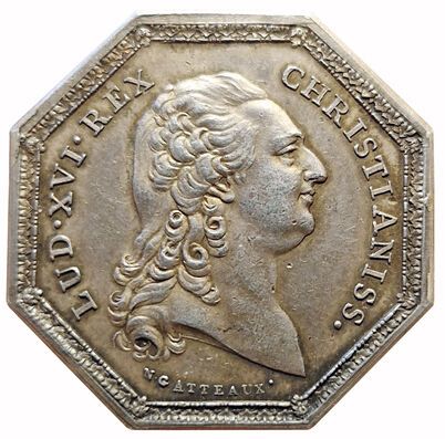 null Louis XVI. Silver token. Municipality. Bordeaux. N.D. Carde 228. Medal strike....