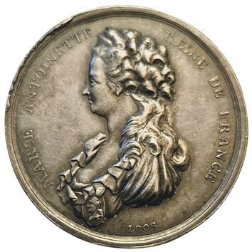 null Marie Antoinette. Death of the Queen. 1793. Silver token. F.A 13508. SUP