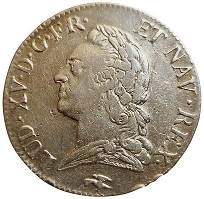 null Louis XV. Ecu with the old head. 1772 D. Lyon. 29,20grs. Gad.323. qTTB