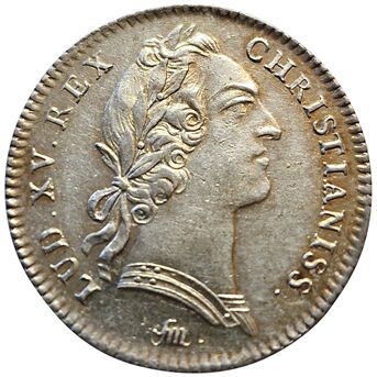 null Louis XV. Navy. 1756. Silver token. F.A1394 (var. bust). Rare bust. SUP to ...