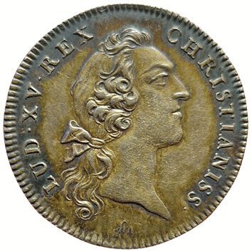 null Louis XV. Silver token. Chamber of Commerce of Bordeaux. 1750. 408 card. SU...