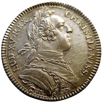 null Louis XV. Chambre d'Assurances de Rouen. 1743. Jeton argent. F.A 6314 var. buste....