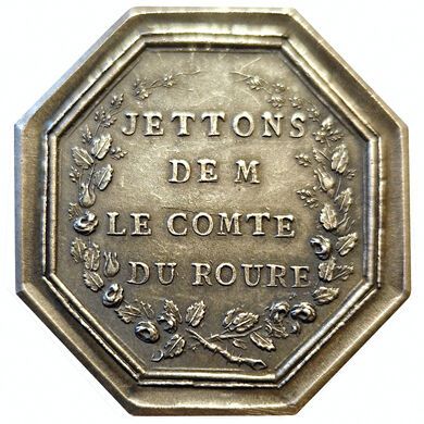 null Villes et Noblesse. Auvergne. Comte du Roure. N.D. Jeton argent. F.A 9632. ...