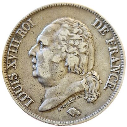 null Louis XVIII. 5 Francs 1821 K. Bordeaux. Gad.614. TB+