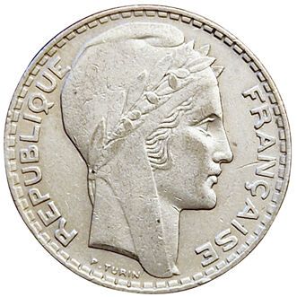 null 10 Francs Turin 1937. Gad.801. 52368 ex. Rare. TTB
