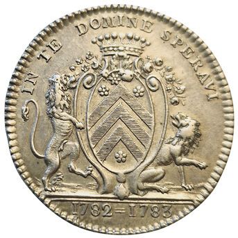null Aldermen and Mayors. Nantes. Jean Jacques Berrouette, Mayor. 1783. Silver token....