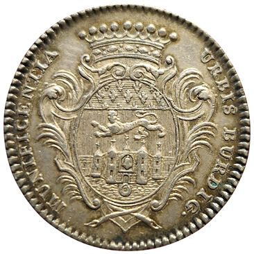 null Louis XV. Silver token. Municipality. Bordeaux. N.D. Carde 211. qSUP