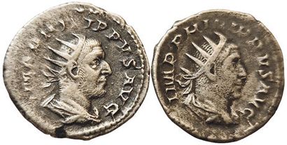Rome. Philippe 1er. 244-249. Lot de 2 Antoniniens....