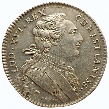 null Louis XVI. Silver token. Advisors of the King. Notaries in Bordeaux. 1756. Carde...