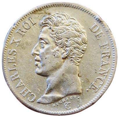 null Charles X. 5 Francs 1826 L. Bayonne. Gad.643. TTB