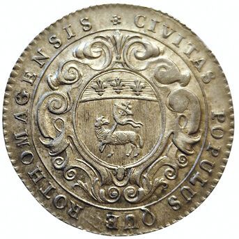 null Rouen. Antoine-Louis Le Couteulx. Mayor. 1764. Silver token. F.A 6218. Rare....