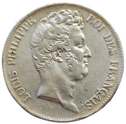 null Louis-Philippe. 5 Francs Sans le I. 1830 W. Lille. Tr. En creux. Gad.675. 148274...