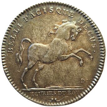 null Louis XV. King's House. Grandes Ecuries. Silver token. F.A 2936 TTB+