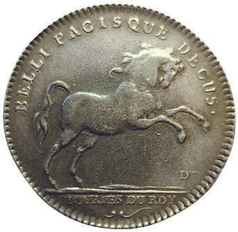 null Louis XV. King's House. Grandes Ecuries. Silver token. F.A 2936 (var. of bust)...