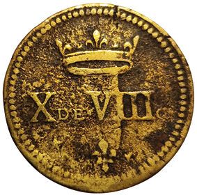 null Italy. Piacenza. Monetary weight for the Double Doppia. 1586-1694. Rare. TB...