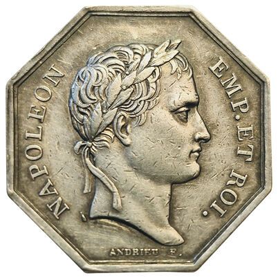 null Corporations. Trade of the Butchery of Paris. 1810. Silver token. F.A is missing....