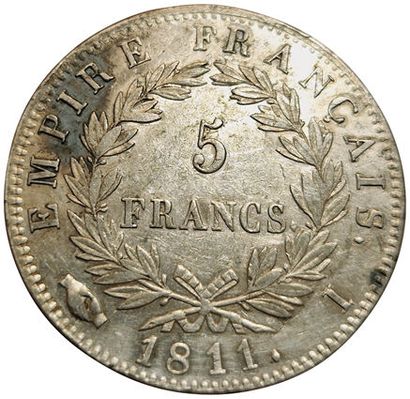 null 1st Empire. 5 Francs 1811 I. Limoges. Gad.584 TTB+