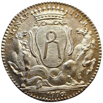 null Aldermen and Mayors. Nantes. Jean Baptiste Gellée de Premion. Mayor. 1776. Silver...