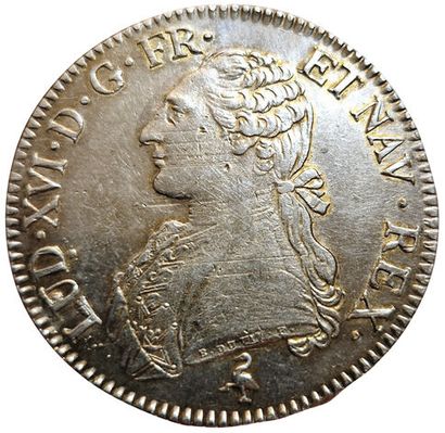 null Louis XVI. Ecu aux branches d'olivier. 1789 A. Paris. 29,42grs. Gad.356. TT...