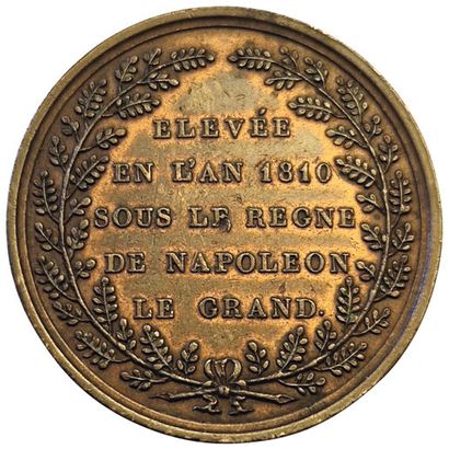 null Bronze medal. Synagogue of Bordeaux. Built in 1810 under the reign of Naopleon...