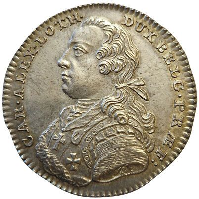 null Pays-Bas Méridionaux. Charles Alexandre de Lorraine. 1769. Jeton argent. F.A...