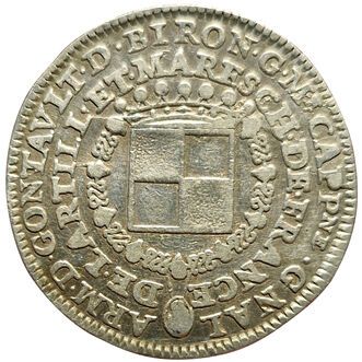 null Artillerie. Armand de Gontault-Biron. 1578. Jeton argent. F.A 958. Rare. TT...