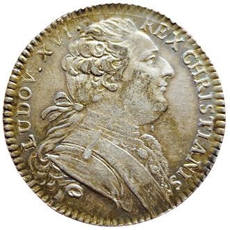 null Louis XVI. Silver token. Courtiers Royaux de Bordeaux.1768. Carde 1223. Rare....