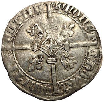null County of Flanders. Philip the Good. 1419-1467. Double Gros Vierlander. 3,24grs....