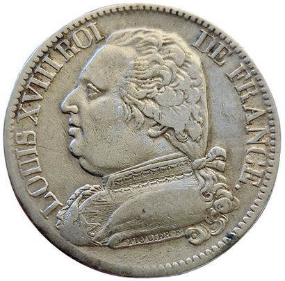 null Louis XVIII. 5 Francs au buste habillé 1815 W. Lille. Gad.591. 114131 ex. T...